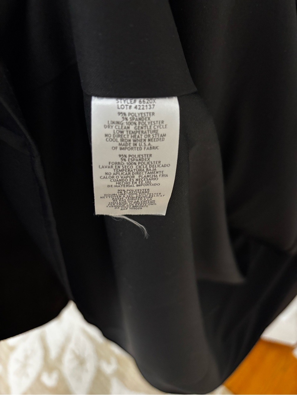 Xscape 10 formal black evening gown - Picture 11 of 12